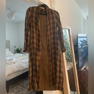 CP Shades x Free People Plaid Maxi Top